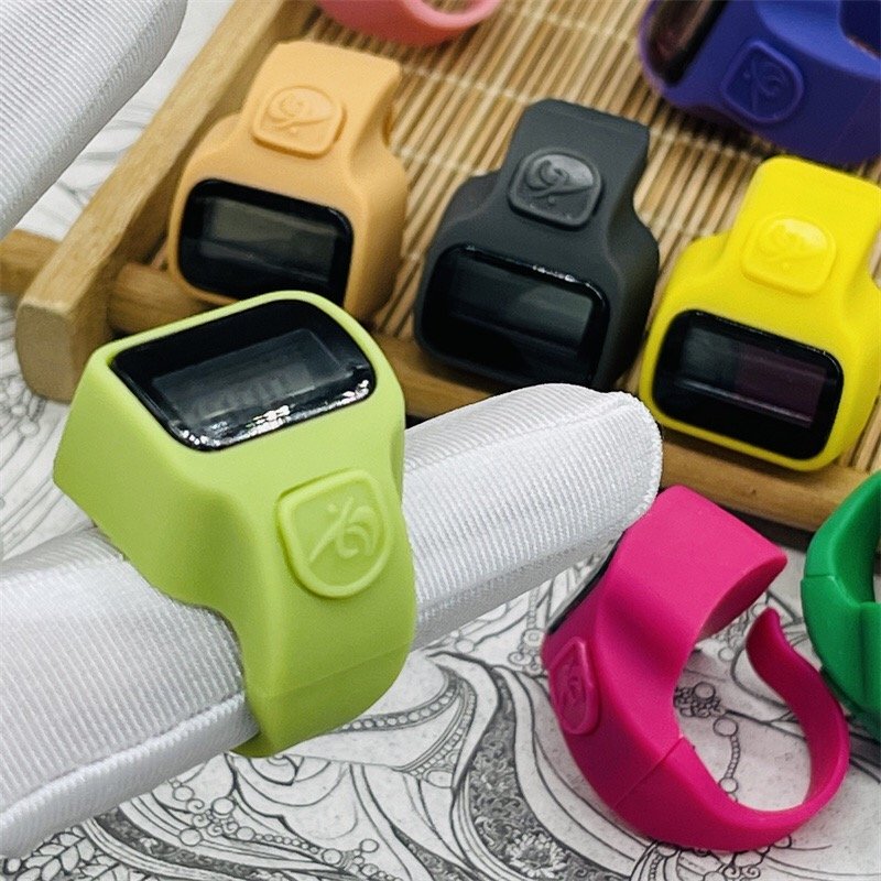 wholesale Whole new Adjustable 5 Digit Digital LCD Electronic Hand Finger Ring Tally Counter For Golf Multicolor Sports
